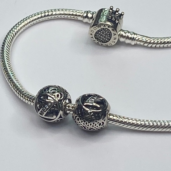 Sterling Silver Vintage Letter Z Charm - Picture 4 of 6